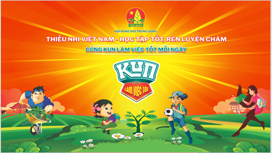 Liên đội trường Tiểu học Sơn Kỳ triển khai chương trình “Thiếu nhi Việt Nam - Học tập tốt, rèn luyện chăm" và cài đặt ứng dụng "Làm việc tốt"