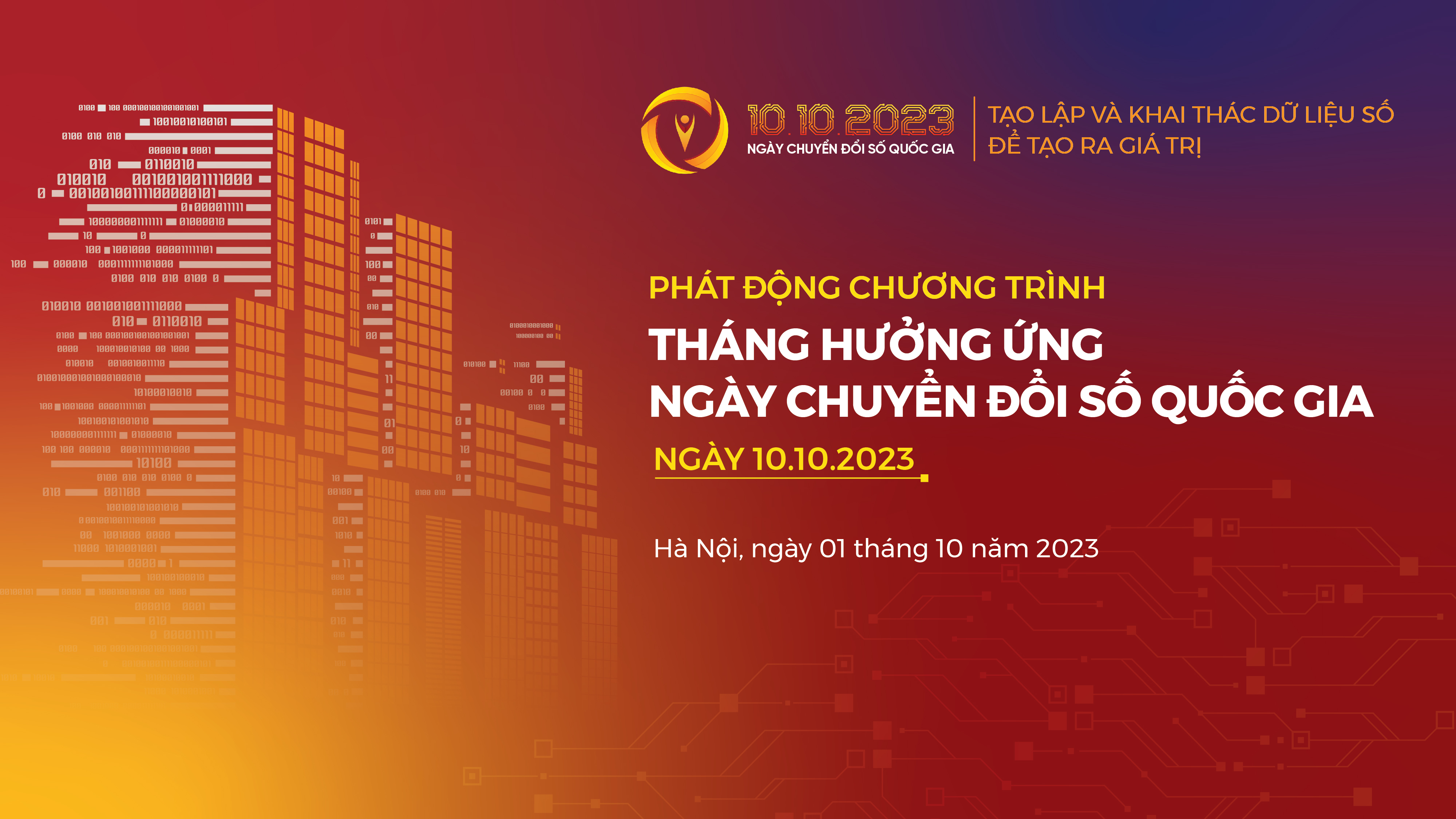 Bộ nhận diện Ngày Chuyển đổi số quốc gia năm 2023