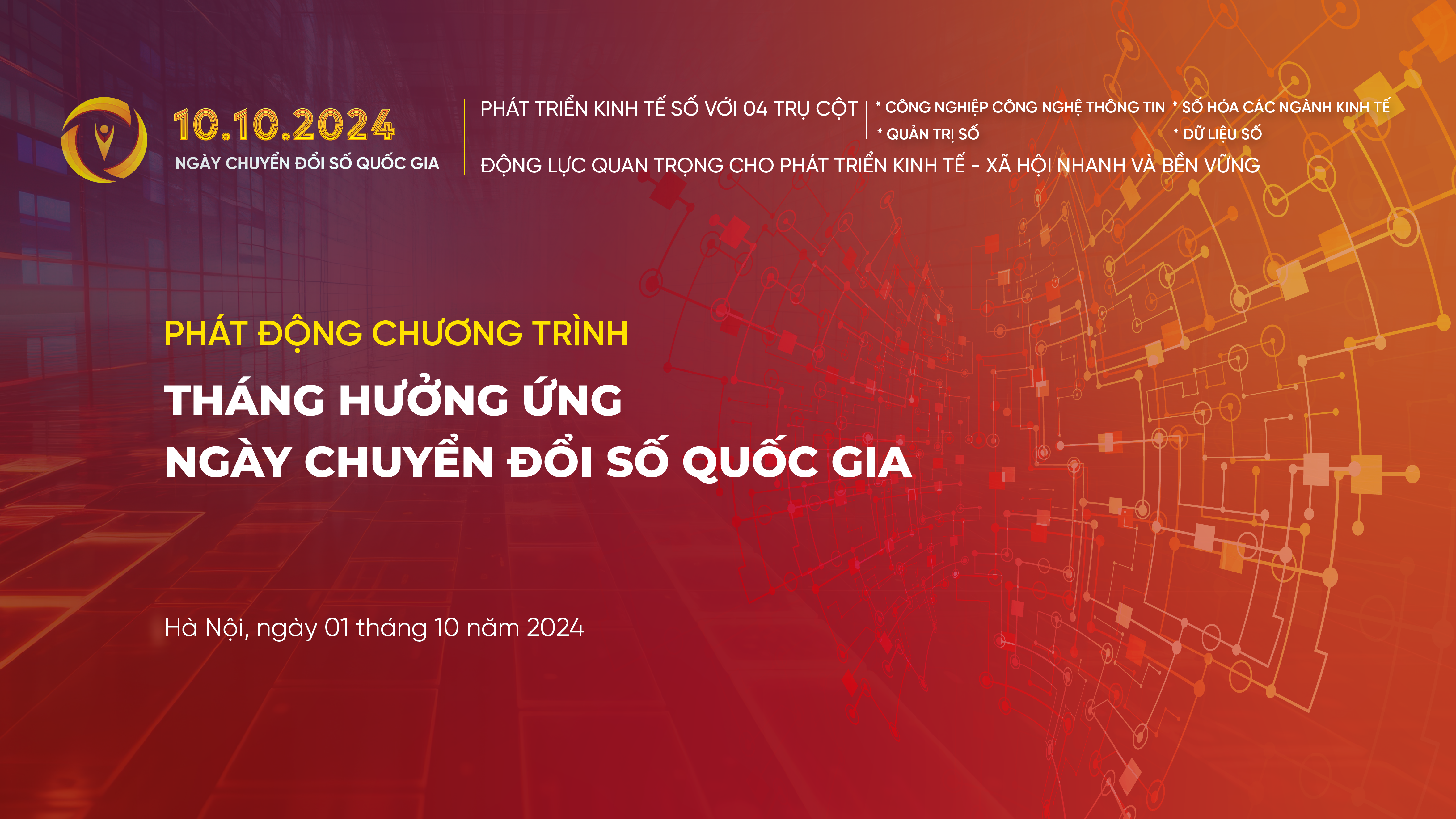 Bộ nhận diện Ngày Chuyển đổi số quốc gia năm 2024