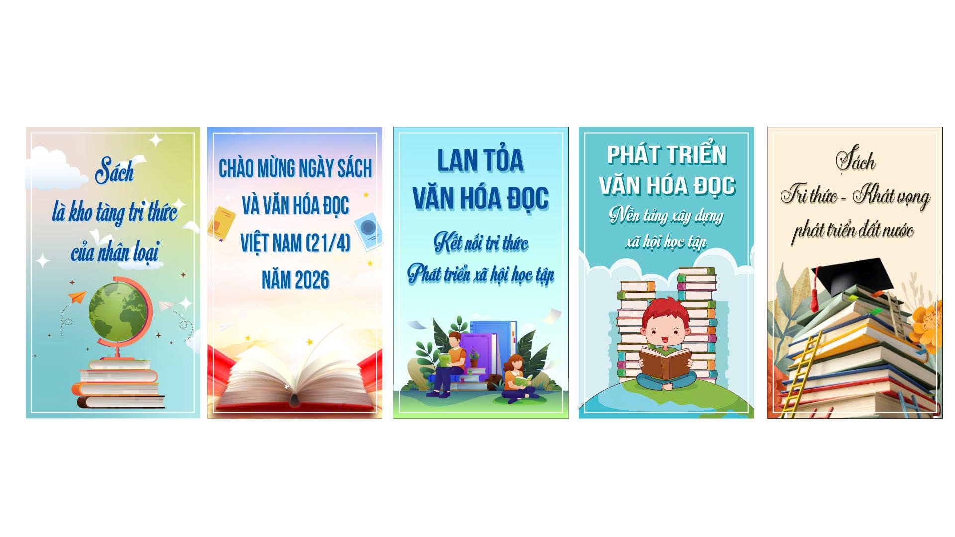 Tuyên truyền Ngày sách và Văn hóa đọc Việt Nam năm 2026